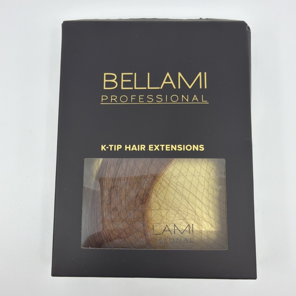 Bellami Keratin K Tip Hair Extensions 24" Dark Chestnut Brown #10 New Remy Hair
